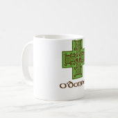 O'Donnell Logo Green en Brown Koffiemok (Voorkant links)
