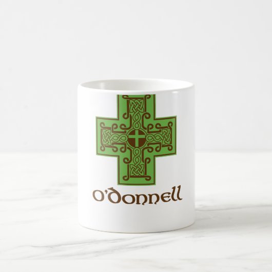 O'Donnell Logo Green en Brown Koffiemok (Center)