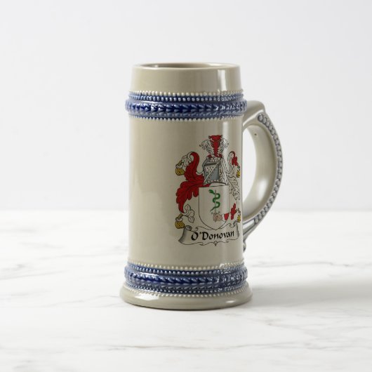O'Donovan Coat of Arms Stein - Family Crest Bierpul (Voorkant rechts)