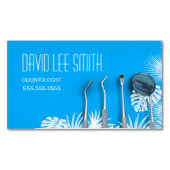 Odontoloog tandarts magnetisch visitekaartje (Voorkant)