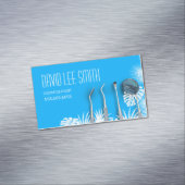 Odontoloog tandarts magnetisch visitekaartje (Voorbeeld)