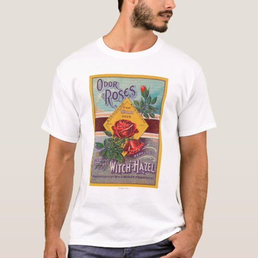 Odor Rozen Witch-Hazel LabelFrankfort, NY T-shirt (Voorkant)