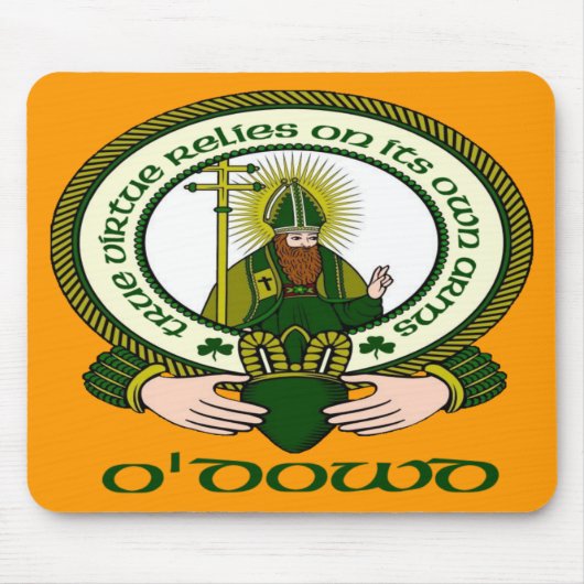 O'Dowd Clan Motto Muismat (Voorkant)