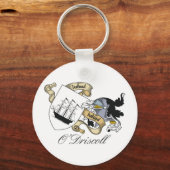 O'Driscoll Family Crest Sleutelhanger (Voorkant)