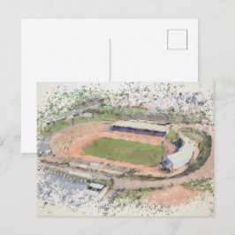 Odsal Stadium, Bradford Aerial Artwork Briefkaart