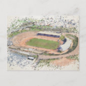 Odsal Stadium, Bradford Aerial Artwork Briefkaart (Voorkant)