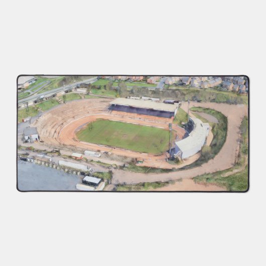 Odsal Stadium, Bradford Aerial Artwork Bureaumat (Voorkant)