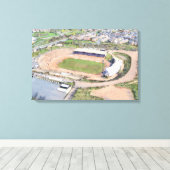 Odsal Stadium, Bradford Aerial Artwork Canvas Afdruk (Insitu (Houten vloer))