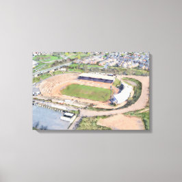 Odsal Stadium, Bradford Aerial Artwork Canvas Afdruk