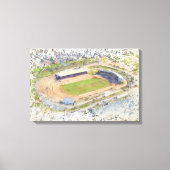 Odsal Stadium, Bradford Aerial Artwork Canvas Afdruk (Voorkant)