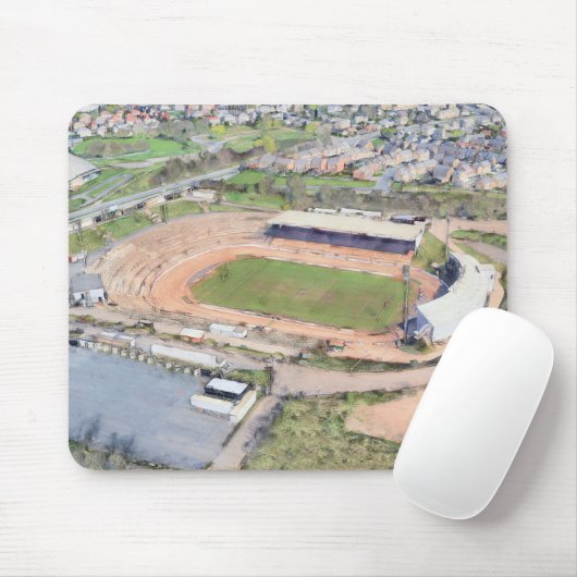 Odsal Stadium, Bradford Aerial Artwork Muismat (Met muis)