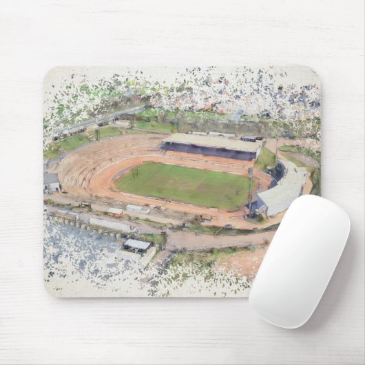 Odsal Stadium, Bradford Aerial Artwork Muismat (Met muis)