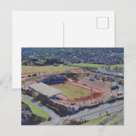 Odsal Stadium, Bradford Aerial Artwork Postcard Briefkaart