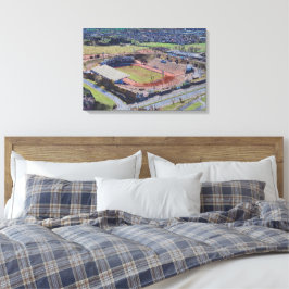 Odsal Stadium, Bradford Aerial Artwork Postcard Canvas Afdruk