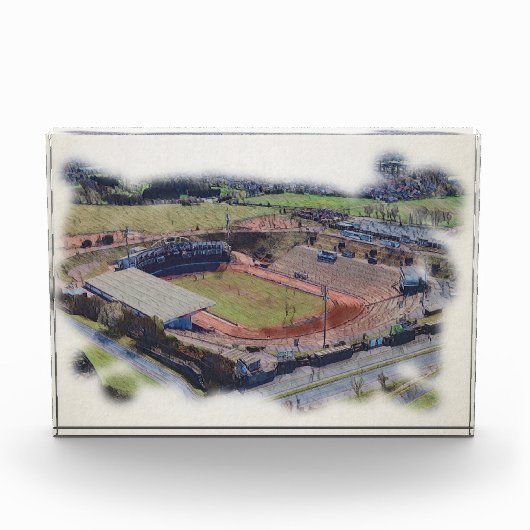 Odsal Stadium, Bradford Aerial Artwork Postcard Fotoblokken (Voorkant)