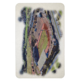 Odsal Stadium, Bradford Aerial Artwork Postcard Magneet