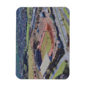Odsal Stadium, Bradford Aerial Artwork Postcard Magneet (Verticaal)