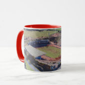 Odsal Stadium, Bradford Aerial Artwork Postcard Mok (Voorkant links)