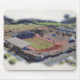 Odsal Stadium, Bradford Aerial Artwork Postcard Muismat