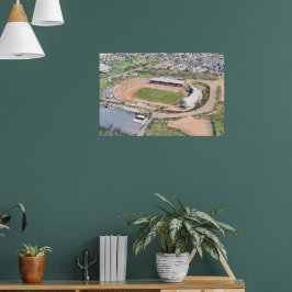 Odsal Stadium, Bradford Aerial Artwork Poster