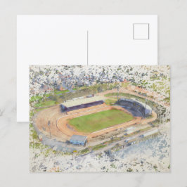 Odsal Stadium, Bradford Luchtfoto Kunst Briefkaart