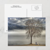 Odusoos Walking the dog Briefkaart (Voorkant / Achterkant)