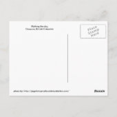 Odusoos Walking the dog Briefkaart (Achterkant)