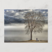 Odusoos Walking the dog Briefkaart (Voorkant)