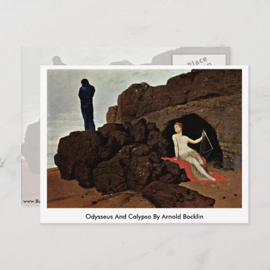 Odysseus en Calypso door Arnold Bocklin Briefkaart (Voorkant / Achterkant)