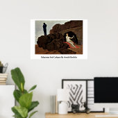 Odysseus en Calypso door Arnold Bocklin Poster (Thuiskantoor)