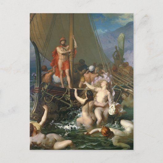 Odysseus en de Sirenen 2 Briefkaart (Voorkant)