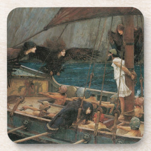 Odysseus en de Sirenen door John William Waterhous Bier Onderzetter