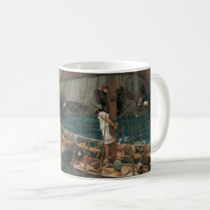 Odysseus en de Sirenen door John William Waterhous Koffiemok