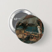 Odysseus en de Sirenen door John William Waterhous Ronde Button 5,7 Cm (Voorkant /achterkant)