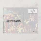 Odysseus in de grot van Polyphemus door Jacob Jord Briefkaart (Achterkant)