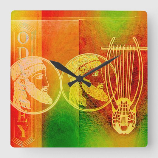 Odyssey Square Wall klok (Voorkant)