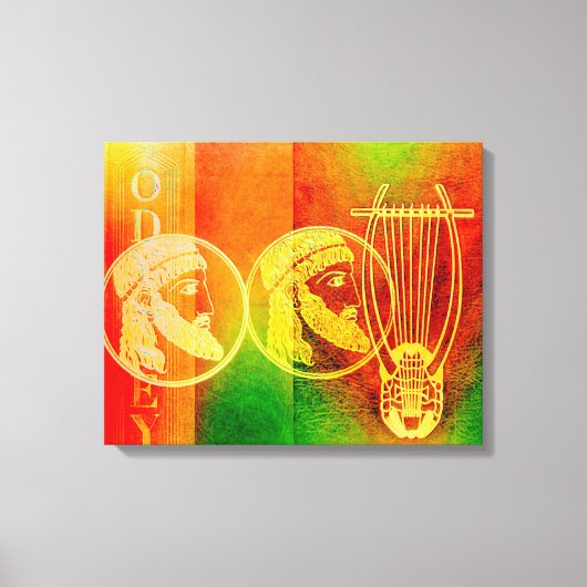 Odyssey van Homer, met platte doek Canvas Afdruk (Voorkant)