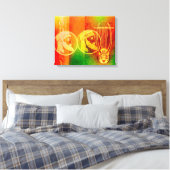 Odyssey van Homer, met platte doek Canvas Afdruk (Insitu (Slaapkamer))