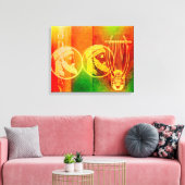 Odyssey van Homer, met platte doek Canvas Afdruk (Insitu (Woonkamer))