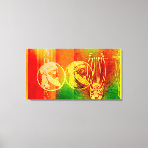 Odyssey van Homer, met platte doek Canvas Afdruk