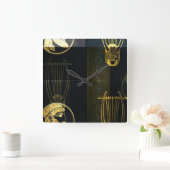 Odyssey vierkante wandklok (Huis)