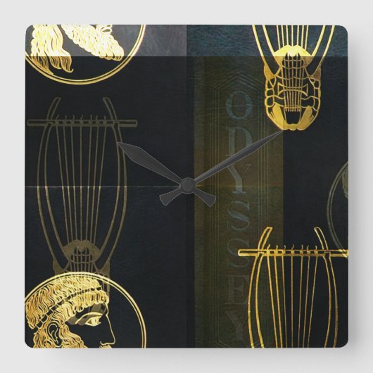 Odyssey vierkante wandklok (Voorkant)