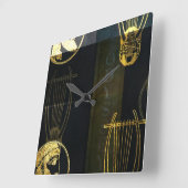 Odyssey vierkante wandklok (Hoek)