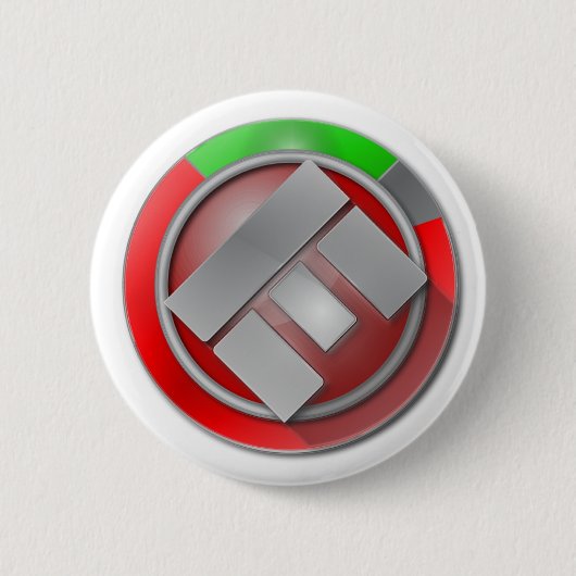 OE Button. Ronde Button 5,7 Cm (Voorkant)