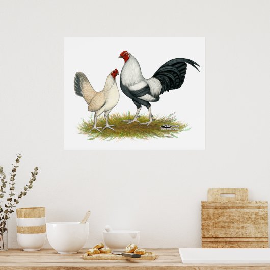 OE Game Blue Silver Wheaten Poster (Keuken)