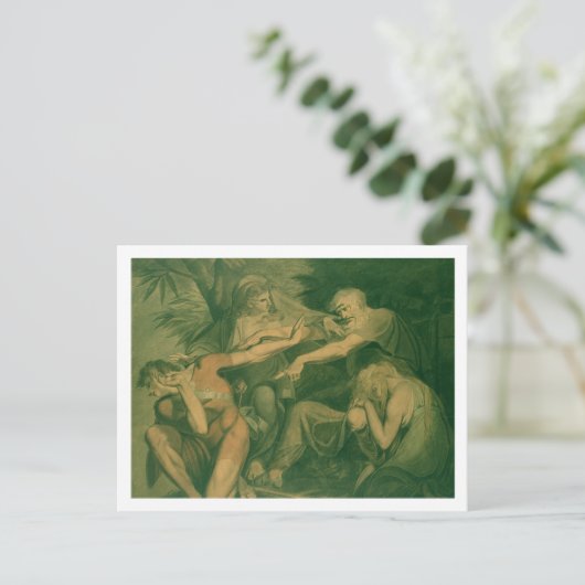 Oedipus beklaagt zijn zoon Polynices - "Ga naar Ru Briefkaart (Staand voorkant)
