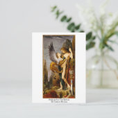 Oedipus en de sfinx van Gustave Moreau Briefkaart (Staand voorkant)