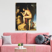 Oedipus en de Sphinx, 1808 Canvas Afdruk (Insitu (Woonkamer))