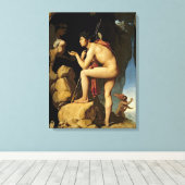 Oedipus en de Sphinx, 1808 Canvas Afdruk (Insitu (Houten vloer))