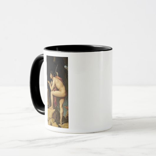 Oedipus en de Sphinx, 1808 Mok (Voorkant links)